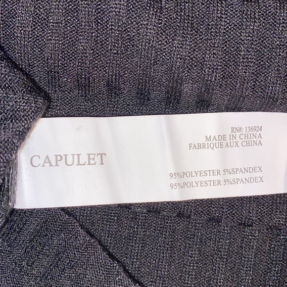 Capulet Black Ribbed Long Sleeve Sweater Dress Size Large New w/Tags! - Picture 9 of 12